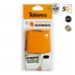 Televes 438620 NanoKom Kit: ΕΝΙΣΧΥΤΗΣ ΙΣΤΟΥ 5G LTE + PSU 12V UHF/VHF/SAT